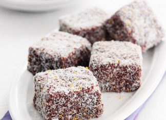 κεικ με σοκολάτα και καρύδα