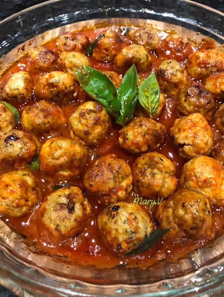 κεφτεδάκια φούρνου Κεφτεδάκια φούρνου με σάλτσα