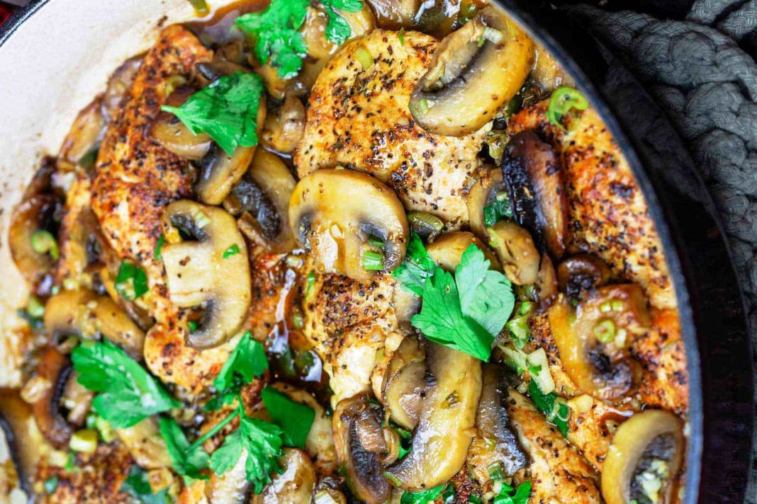 κοτόπουλο με μανιταρια