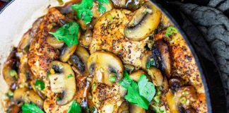 κοτόπουλο με μανιταρια