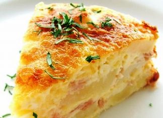 Πατατόπιτα με ζαμπόν και τυρί