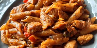 πεννες με κοτοπουλο