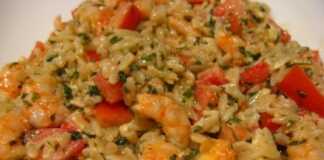 Γαρίδες με κριθαράκι 