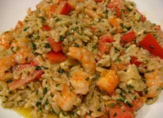 Γαρίδες με κριθαράκι 