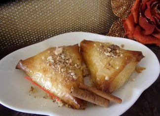 Τρίγωνα με Κρέμα Γαλακτομπούρεκου