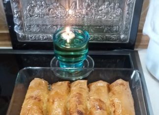 Γαλακτομπούρεκο σε ρολό