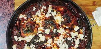 Κοτόπουλο στο φούρνο με μελιτζάνες