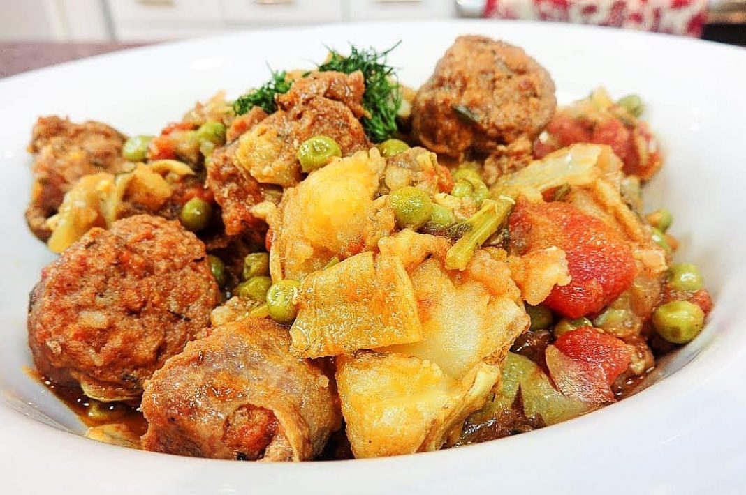 Λουκάνικο με αγκιναρες