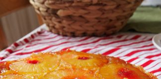 Νηστίσιμο Ανάποδο Κέικ με Ανανά