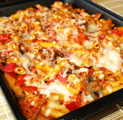 Πέννες στο Φούρνο με Λαχανικα