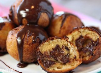 Τηγανιτές Μπαλες Σοκολάτας