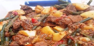 Φασολάκια με Μοσχάρι