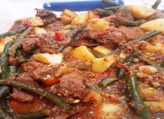 Φασολάκια με Μοσχάρι Φασολάκια με Μοσχάρι