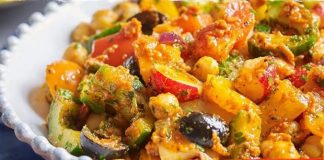 Ψητα λαχανικά με πεστο ντομάτας (Νηστίσιμο)