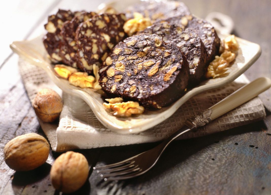 κορμος σοκολάτας με τσουρέκι