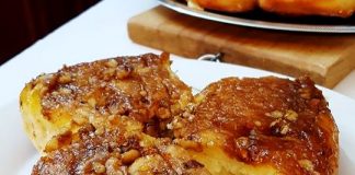 Αφράτα Ρολάκια με κανέλα μήλο και καρύδια