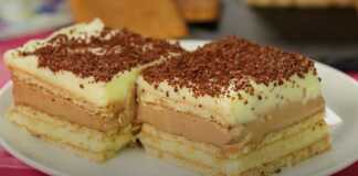 Γλυκό ψυγείου με μόκκα σοκολάτας