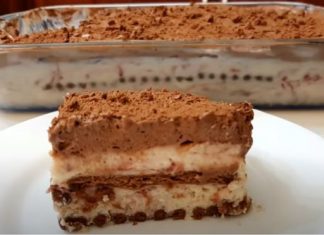 Γλυκό Ψυγείου με φράουλα μαρμελάδα