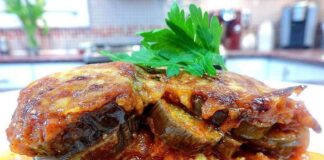 Μελιτζάνες στο φούρνο με τυρια