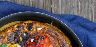 Ομελέτα με ντομάτες και φέτα