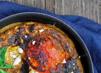 Ομελέτα με ντομάτες και φέτα