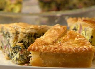 Εύκολη Πίτα με Σπανάκι και Ζαμπόν Πιτα με σπανακι και ζαμπον