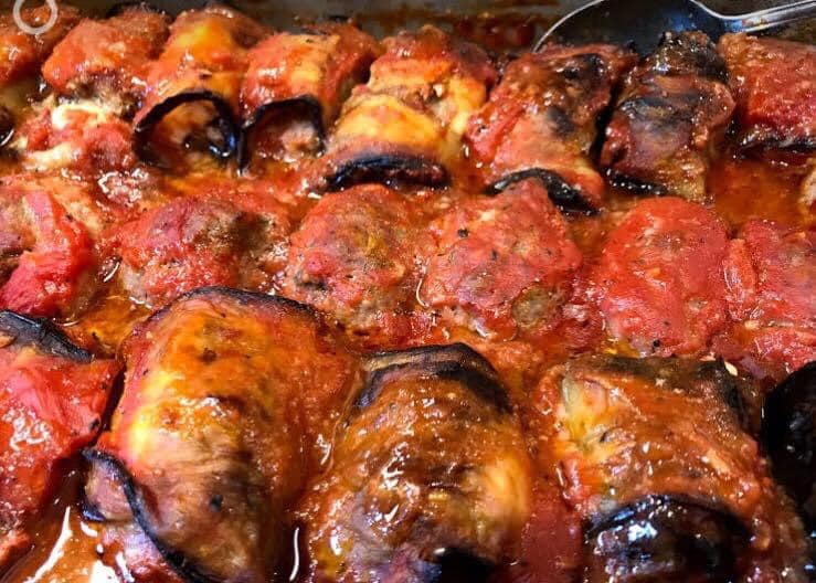 Ρολάκια μελιτζάνας Ρολάκια Μελιτζάνας