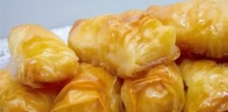 σιροπιαστά γαλακτομπουρεκάκια