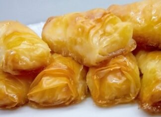 σιροπιαστά γαλακτομπουρεκάκια