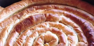 Στριφταρι με κρέμα μπουγάτσας