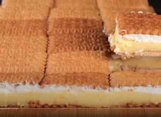 γλυκό ψυγείου με μπισκότα πτι-μπερ