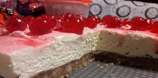 Τσίζκεικ με κεράσι