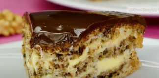 κέικ με καρύδια και σοκολάτα