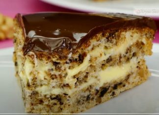 κέικ με καρύδια και σοκολάτα