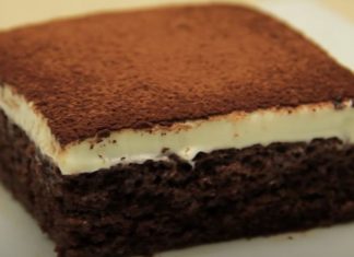 κέικ με κρέμα κακάο