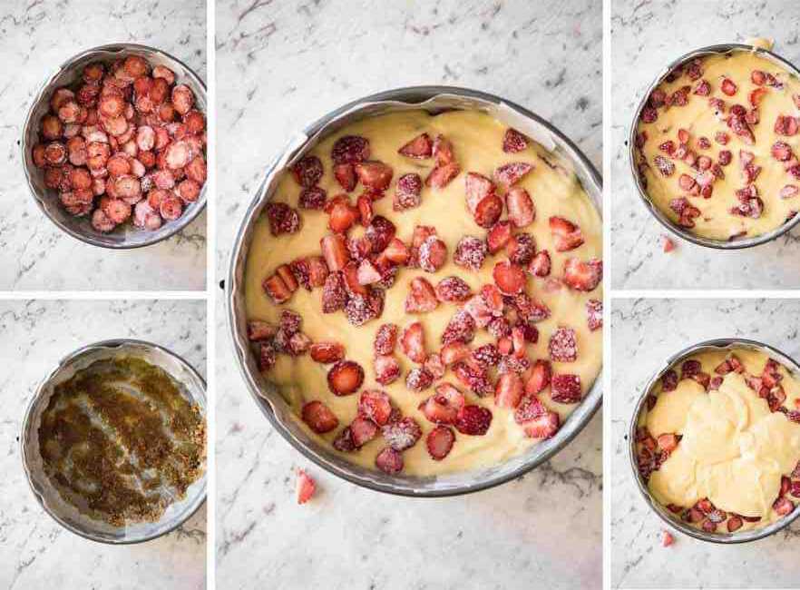 Αναποδο κέικ Φράουλας