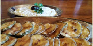 Τραγανά κολοκυθάκια με σκορδαλιά