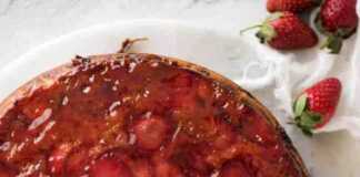 Αναποδο κέικ Φράουλας