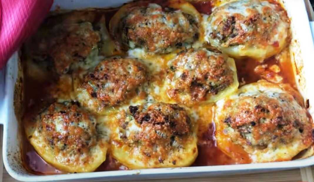 Γεμιστές πατάτες με κιμά3 Πατάτες γεμιστές με κιμά