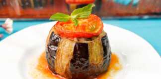 Γεμιστή Μελιτζάνα με Κεμπαπ