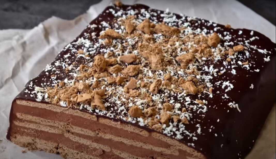 Γλυκό Σοκολατας Τούρτα Μπισκότου σε σοκολάτα
