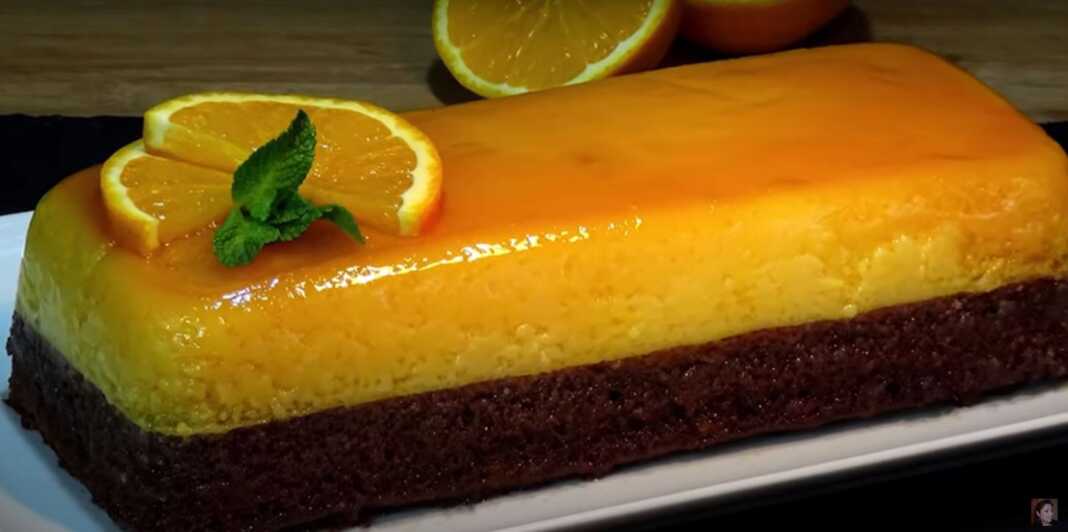 κέικ με ζελέ πορτοκαλιού