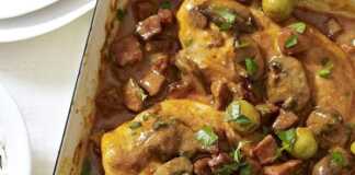 Κοτόπουλο σε σάλτσα μανιτάρια