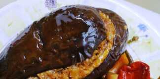 Μελιτζανες γεμιστές με πληγούρι