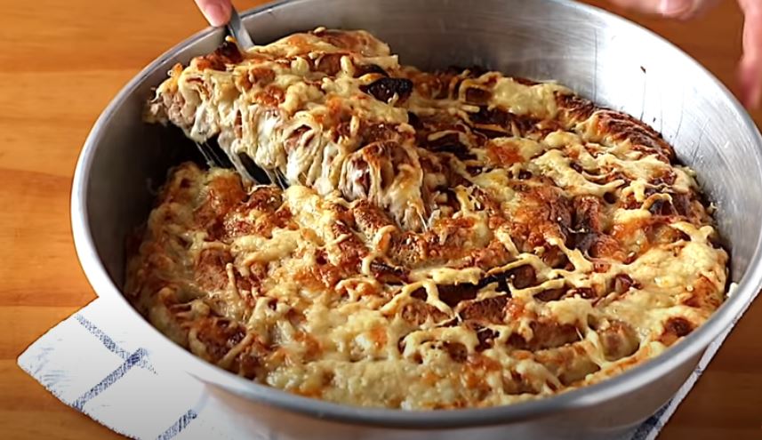 Πίτα με κρέπες7 κρέπες γεμιστές με τυρί και ζαμπόν