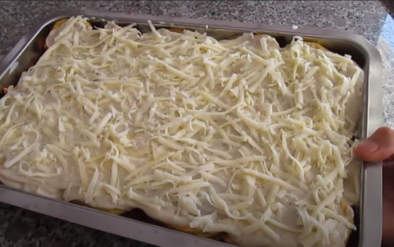 Πατάτες με κοτοπουλο και μπεσαμελ