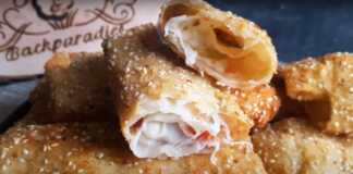 Φλογέρες με μοτσαρέλα και ντομάτα