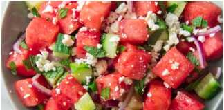 καρπουζι με φετα