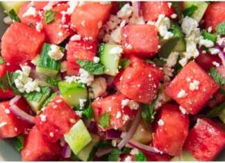 καρπουζι με φετα