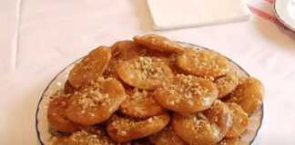 σιροπιαστές τηγανίτες με καρύδι